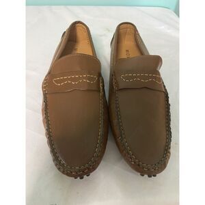 MIO MARINO Mens‎ Brown Comfort Speckled Round Toe Slip On Loafers Shoes 12 S-198